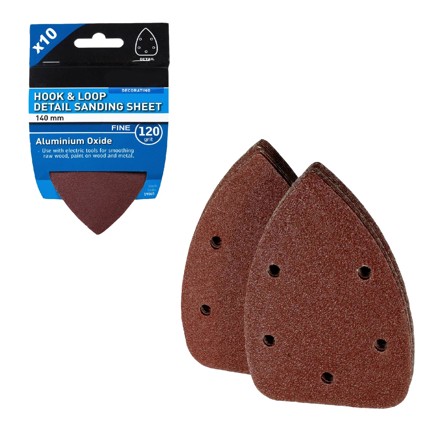Hook and Loop 140mm Detail Sanding Sheets Velcro Pads<br><br>
