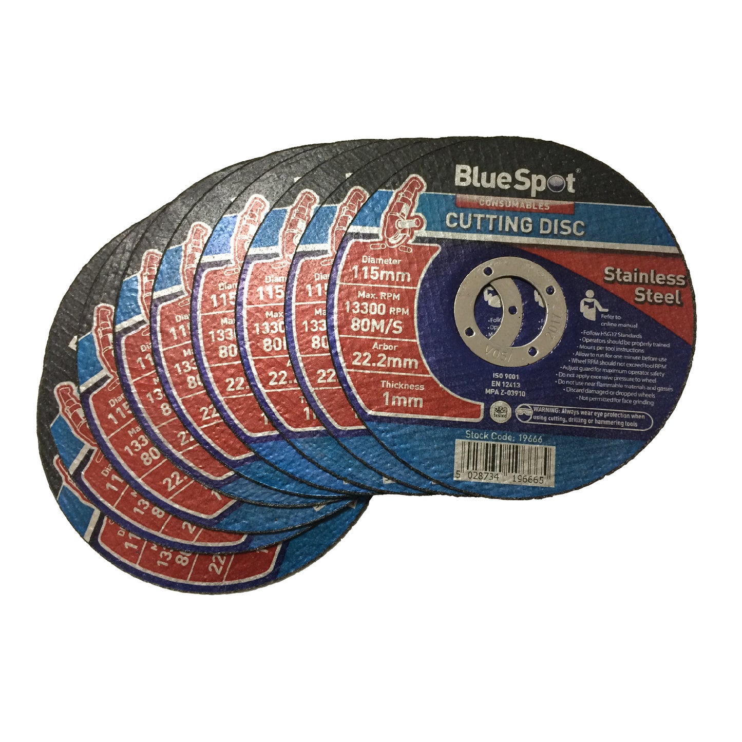 Thin Metal Stainless Steel Cutting Grinder Discs <br>115 x 1 x 22.2mm