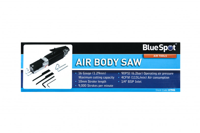 16 Gauge Air Body Saw, with 90 PSI Operating Pressure