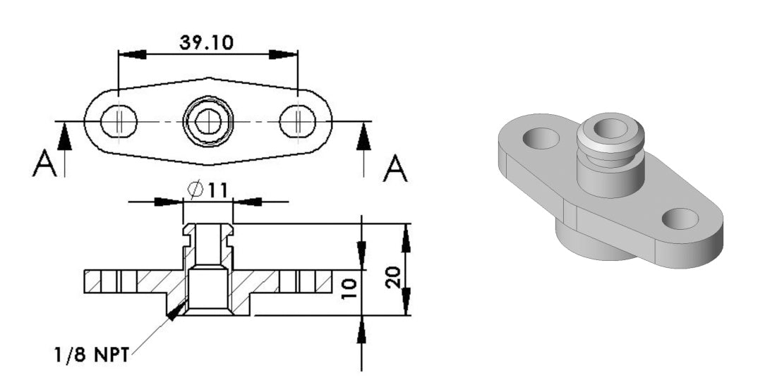 Turbosmart Fuel Pressure Regulator - FPR Adapter TS-0402-1002