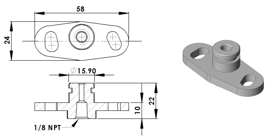 Turbosmart Fuel Pressure Regulator - FPR Adapter TS-0402-1005