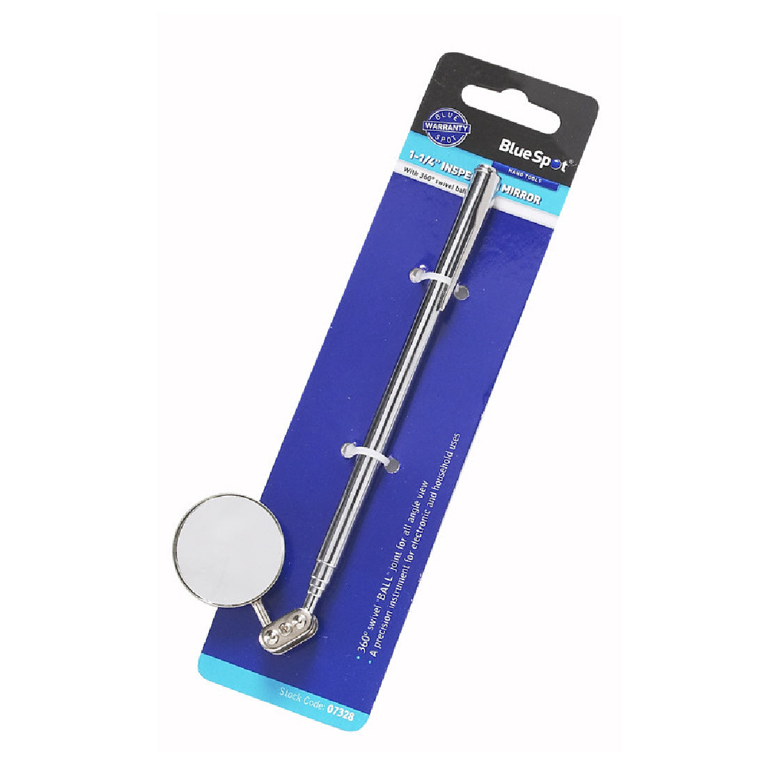 Extendable Telescopic Swivel Inspection Adjustable Mirror with 360° Rotation