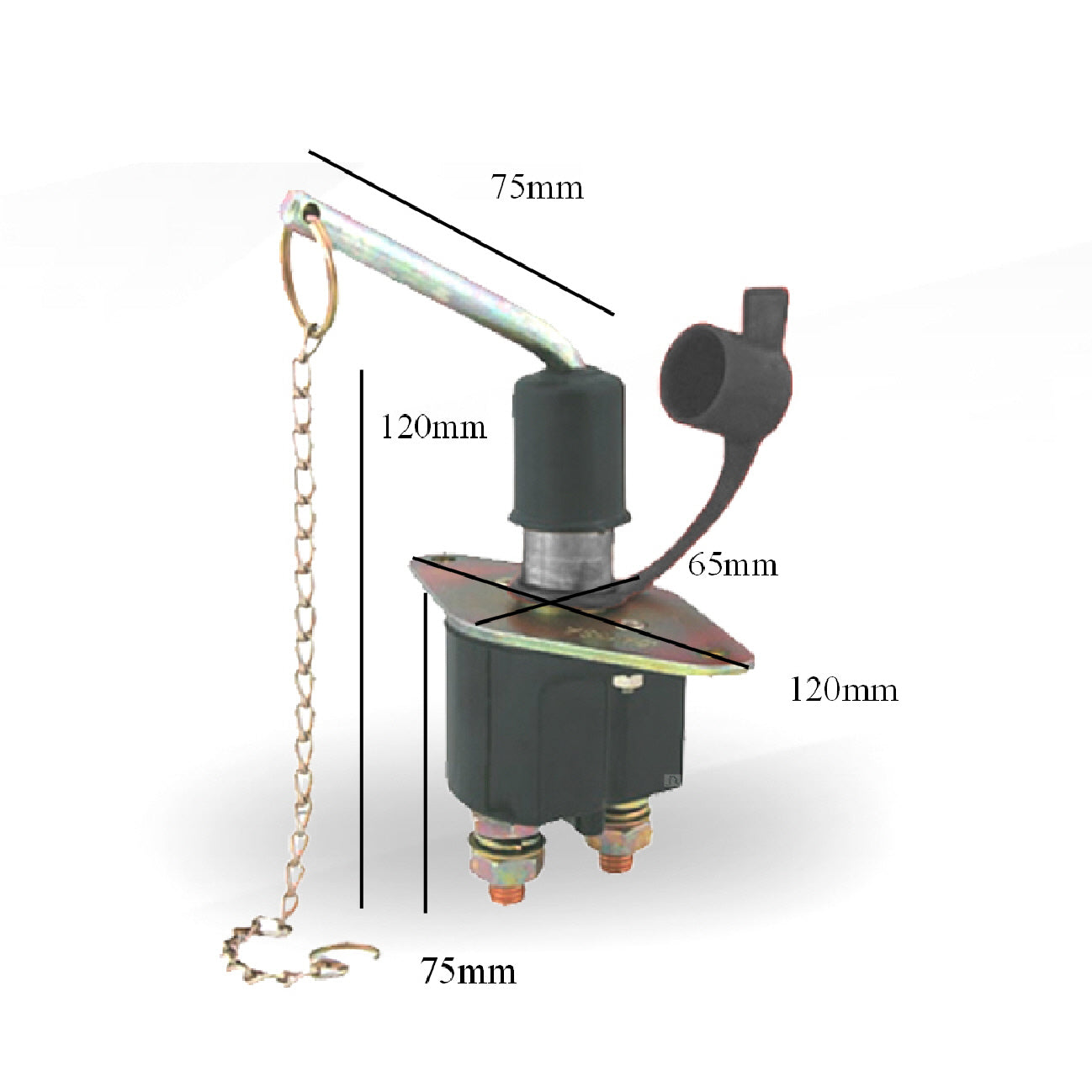Heavy Duty Battery Isolator 250 Amp Power Cut Off with Key