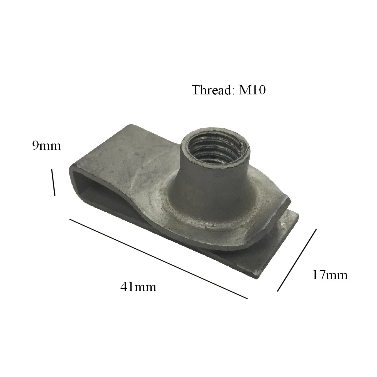 Chimney Lug Nuts M10 Self Tapping U Clips<br>Menu Options