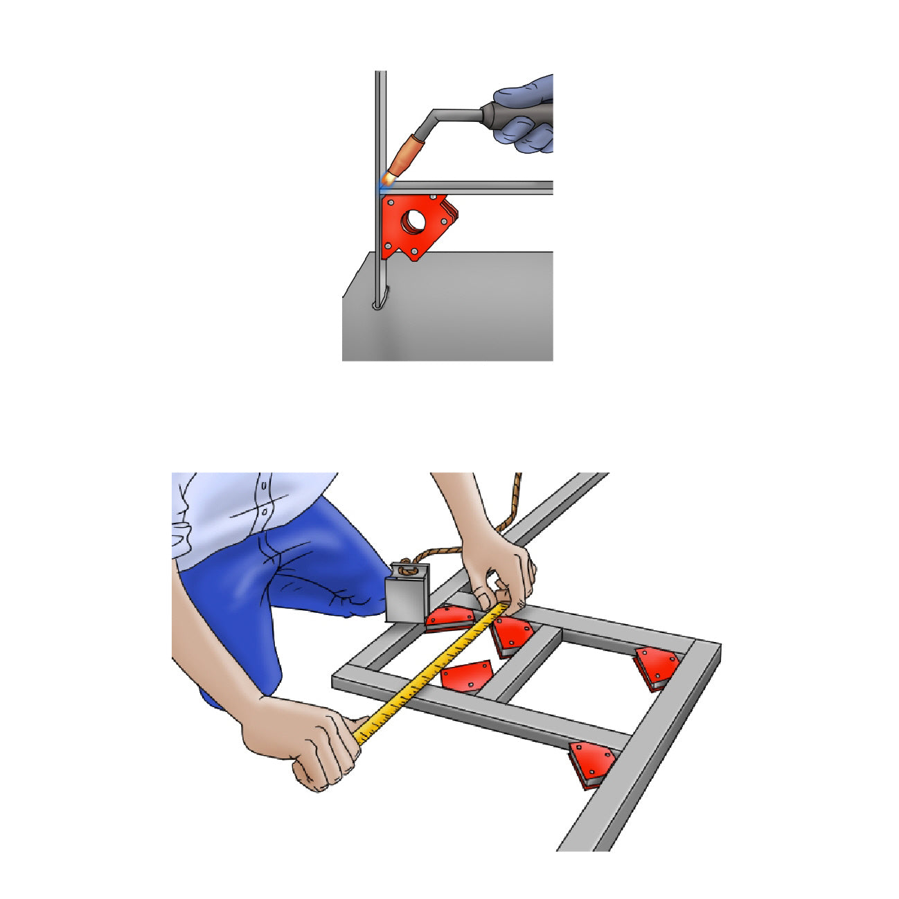 Welding Magnet 125mm Metal Holder <br> Magnet holds: 20kg / 44lb<br>