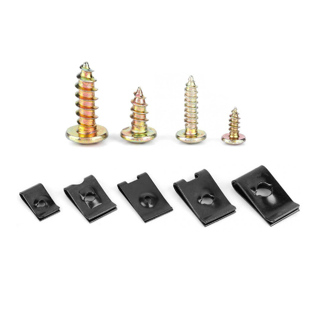 170 x Assorted Speed Fastener U Clips & Screws <br><br>