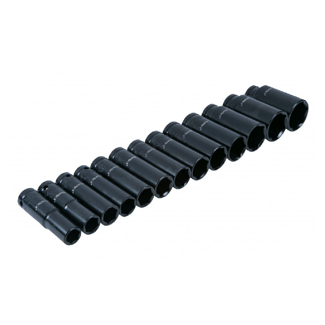 13 PCE Hex 1/2" Deep Impact Sockets 13-32mm, Including Carrying Case