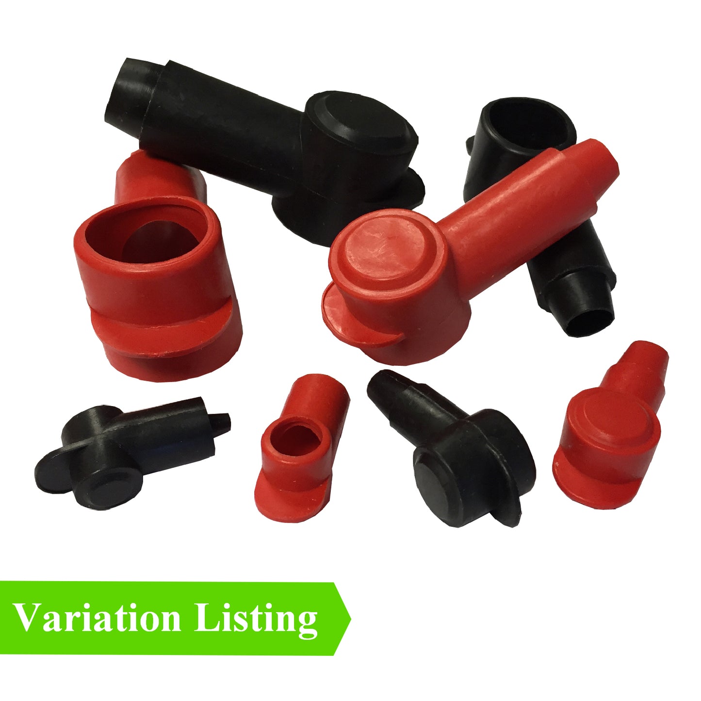2 x Battery Terminals Angled Stud Covers Positive & Negative
