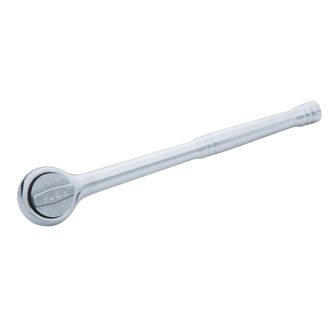 Chrome Plated 1/2" Quick Release Push Ratchet, Features Contoured Handle