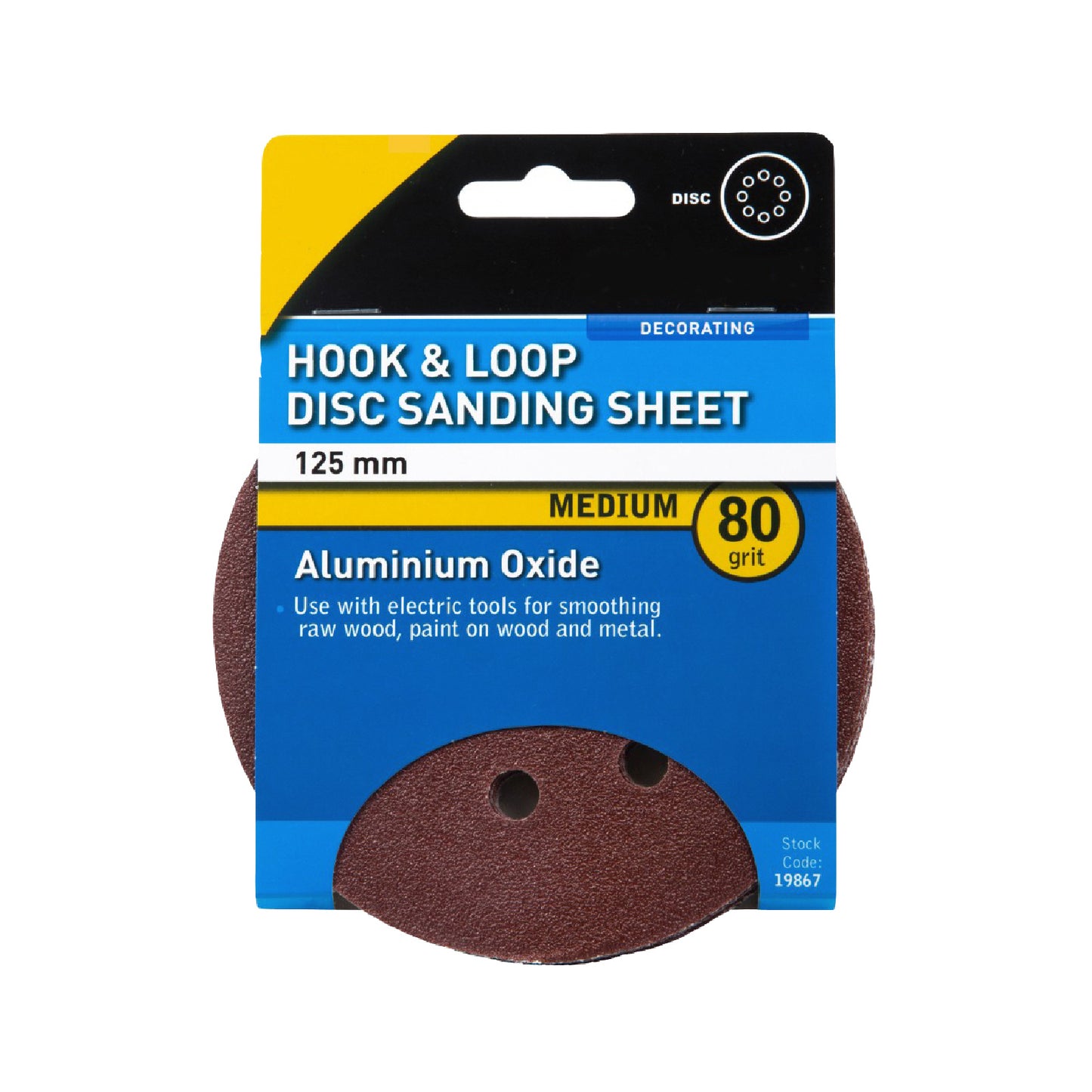Hook and Loop 125mm Orbital Sanding Discs Velcro Pads