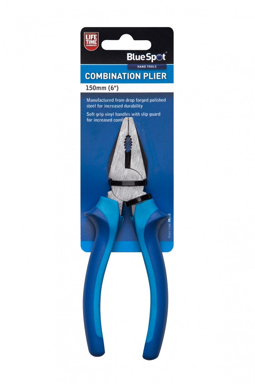 Steel 150mm Long Nose Pliers, with Soft Grip Handles & Slip Guard