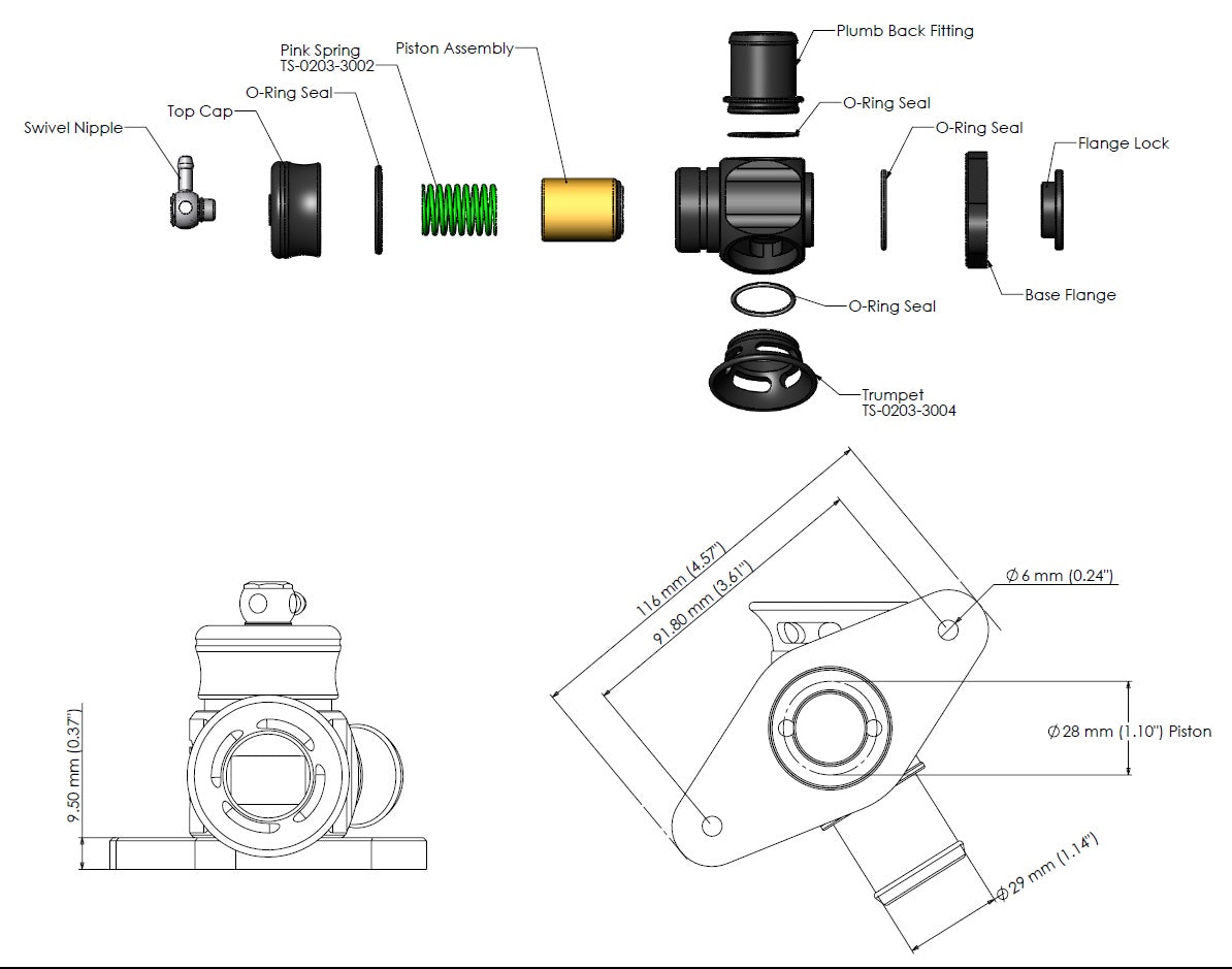 Turbosmart Kompact Dual Port Blow-Off Valve TS-0203-1010