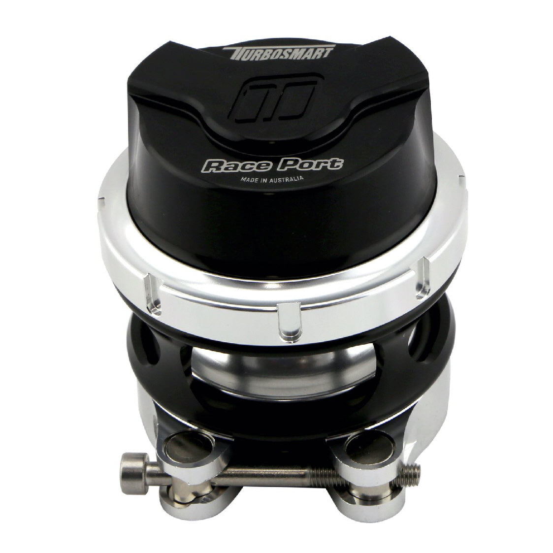 Turbosmart BOV Race Port Female GenV - Black No Weld Flange TS-0204-1142