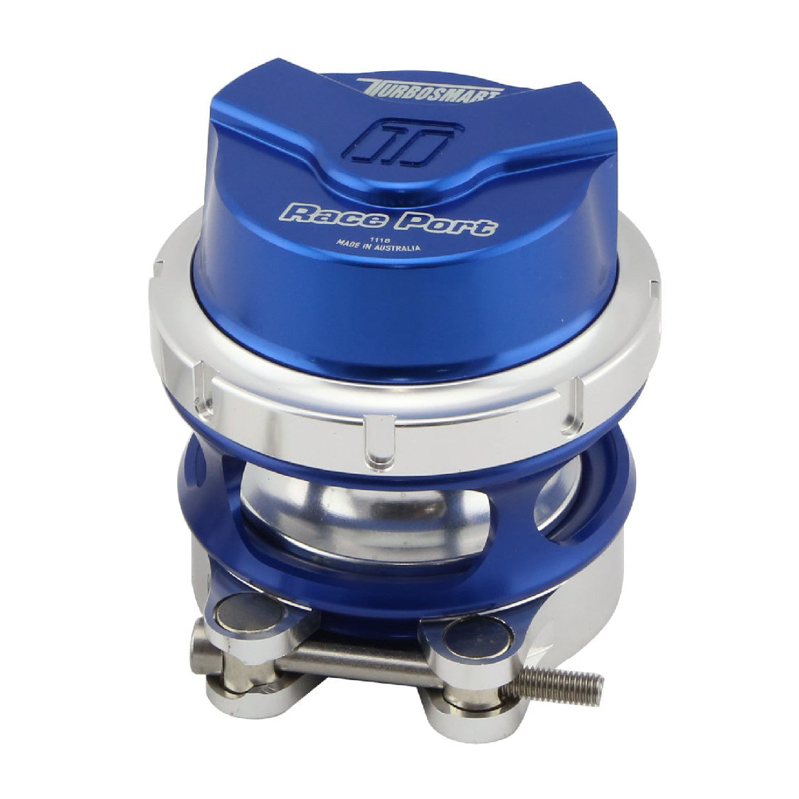 Turbosmart BOV Race Port Female GenV - Blue No Weld Flange TS-0204-1141