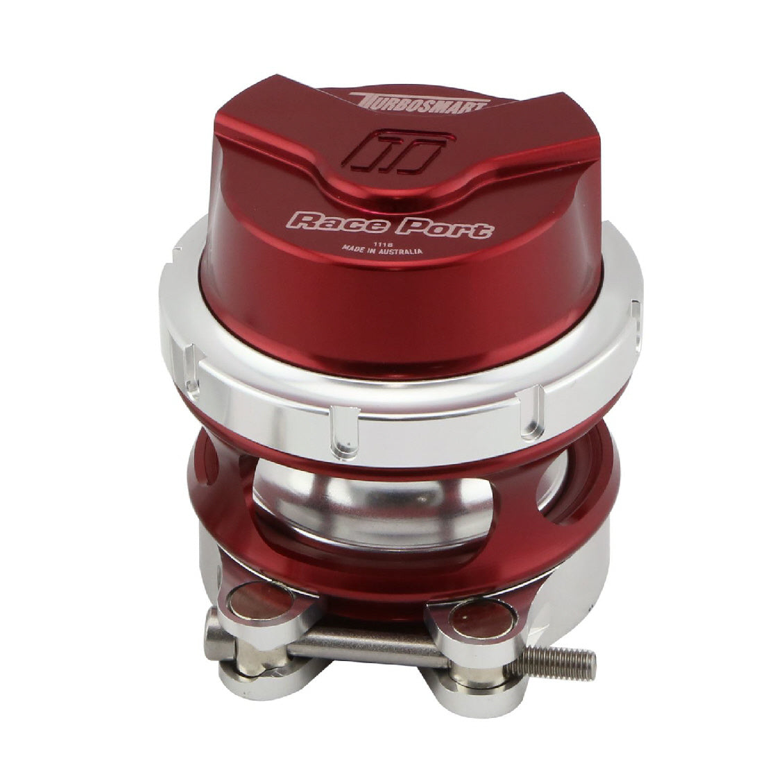 Turbosmart BOV RacePort Female GenV - Red No Weld Flange TS-0204-1144