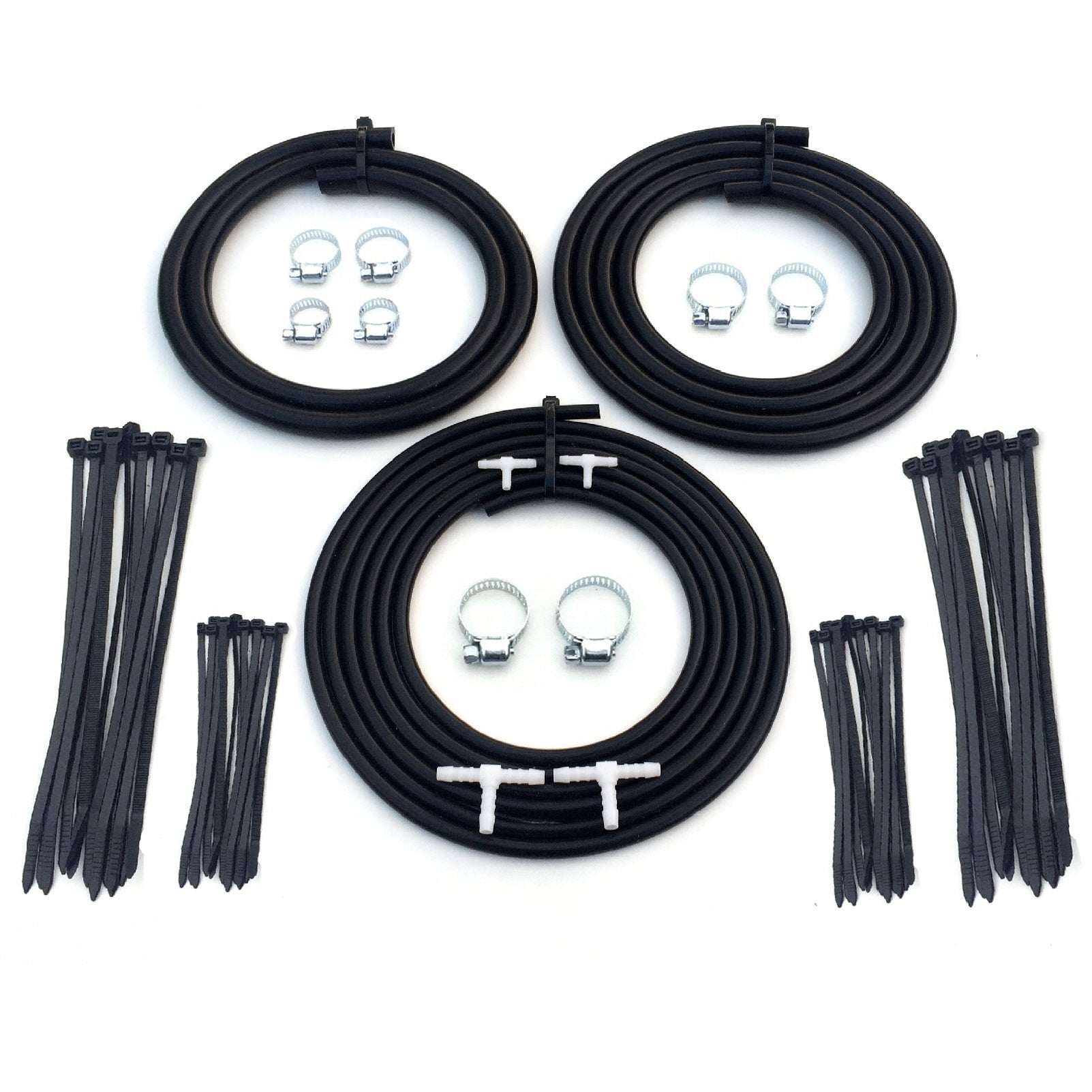 Universal Black Engine Bay Silicone Hose Dress Up Kit Stagemotorsport