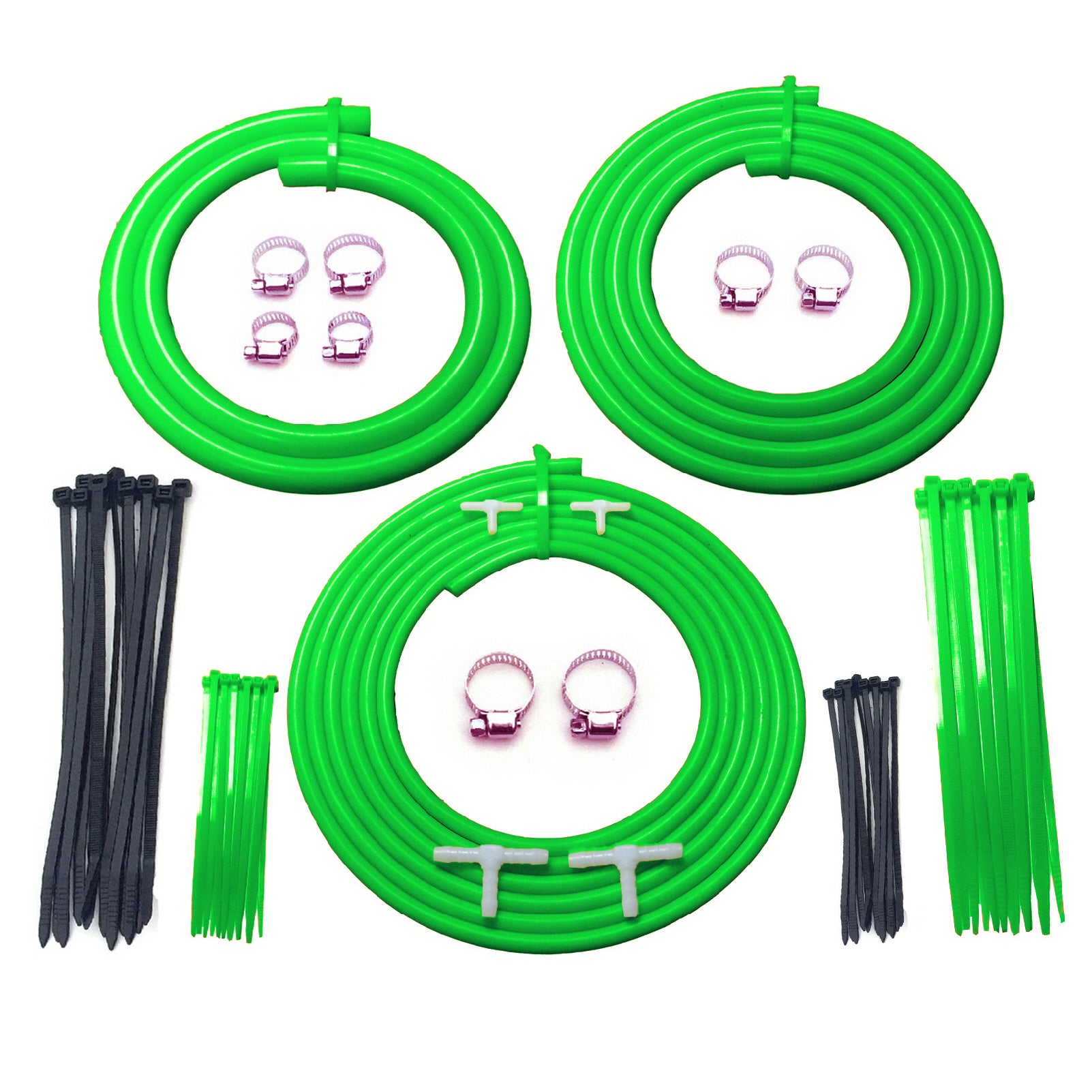 Universal Green Engine Bay Silicone Hose Dress Up Kit Stagemotorsport