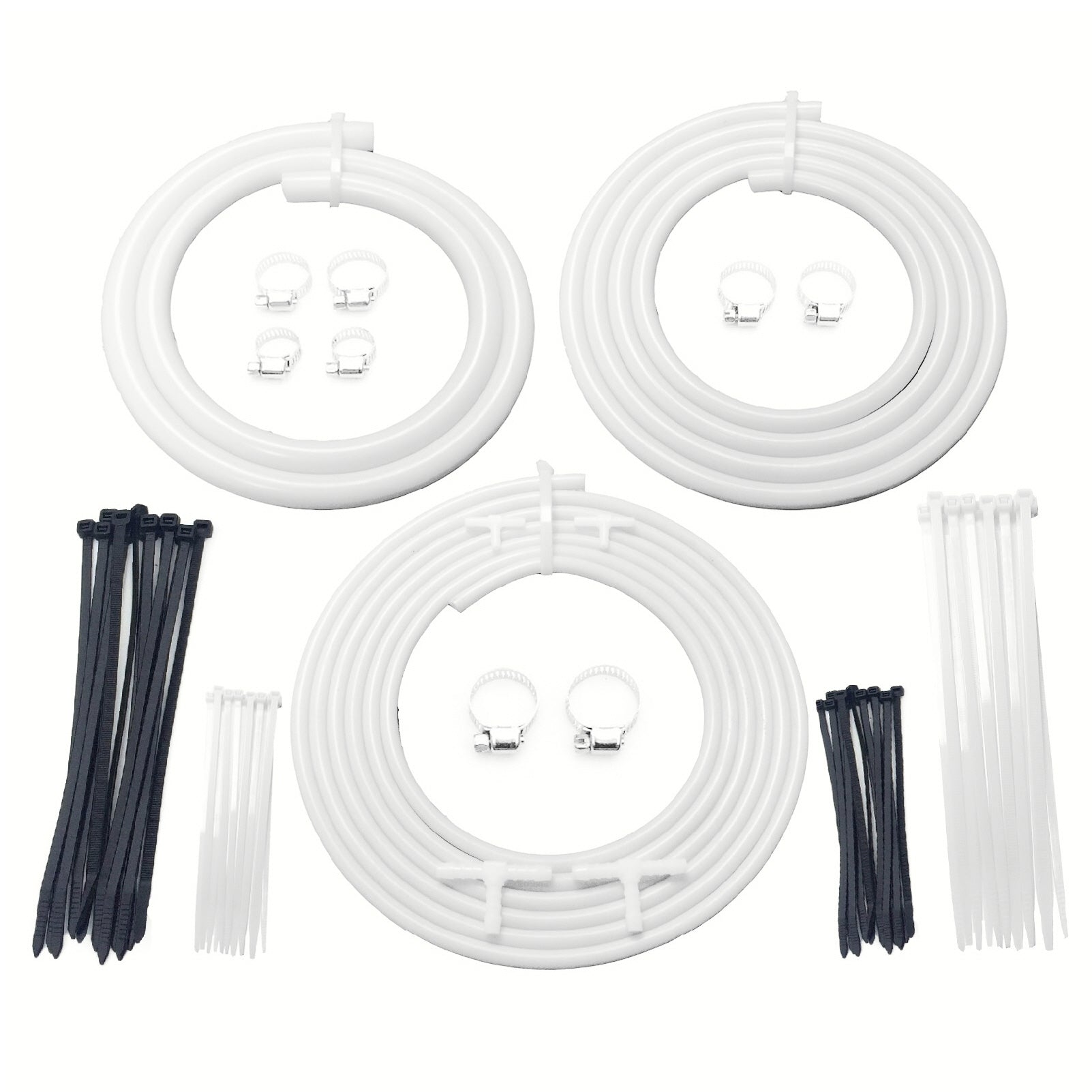 Universal White Engine Bay Silicone Hose Dress Up Kit Stagemotorsport