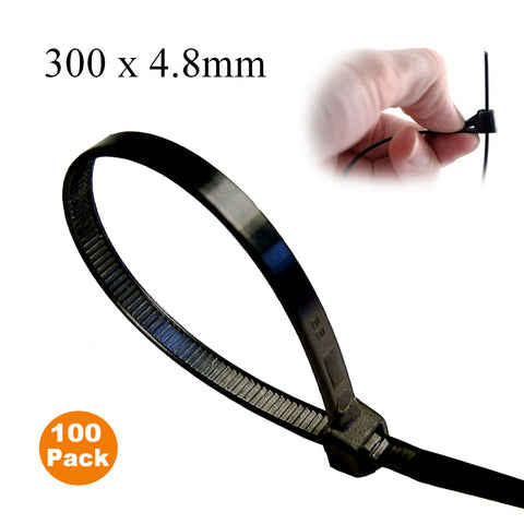 100 x Releasable Cable Tidy Zip Ties<br> Menu Options
