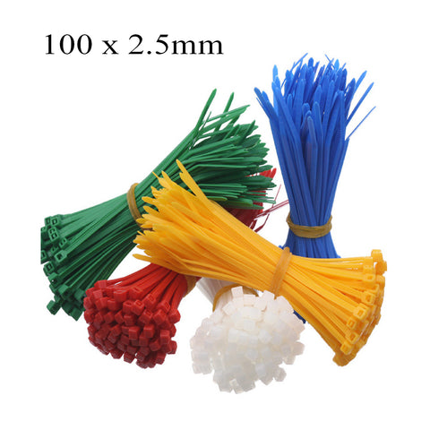 100 x Coloured Nylon Cable Ties 100 x 2.5mm<br>Menu Options