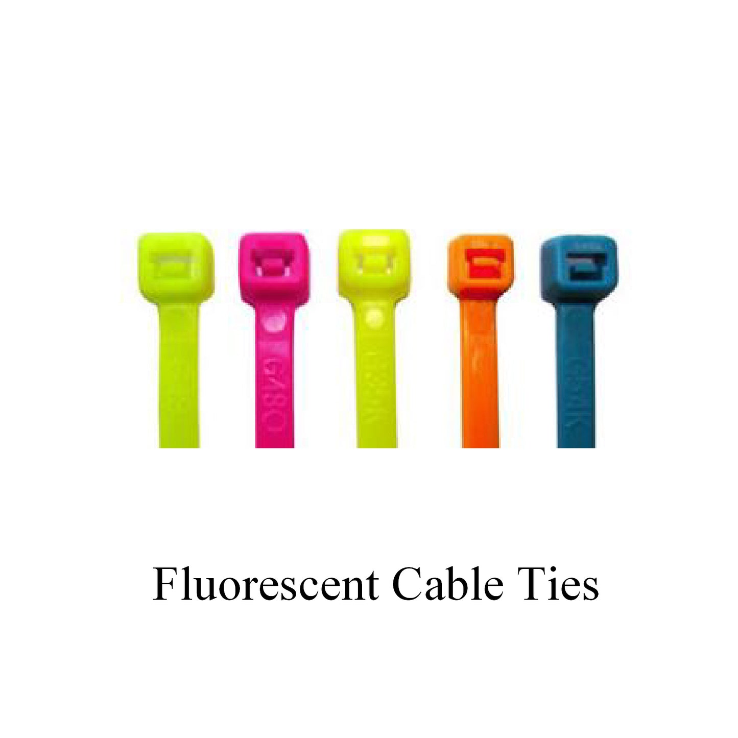 100 x Fluorescent Nylon Cable Ties 300 x 4.8mm<br>Menu Options