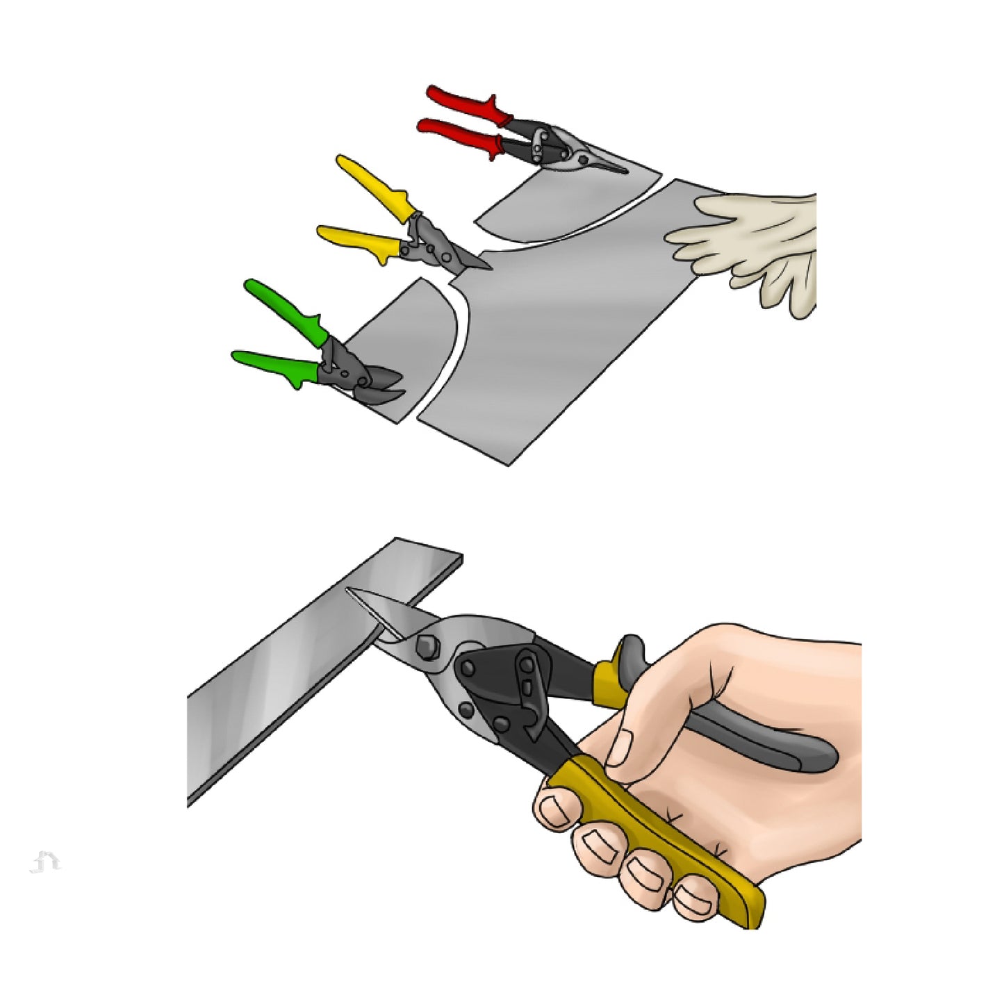 Aviation Tin Snips 10 Inch  Straight Cut Metal Shears<br><br>