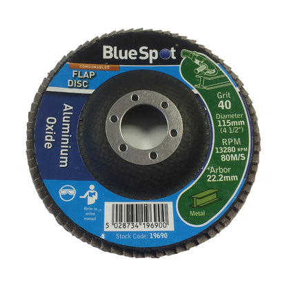Flap Wheel 40 Grit Sanding  Discs 115mm Aluminium Oxide