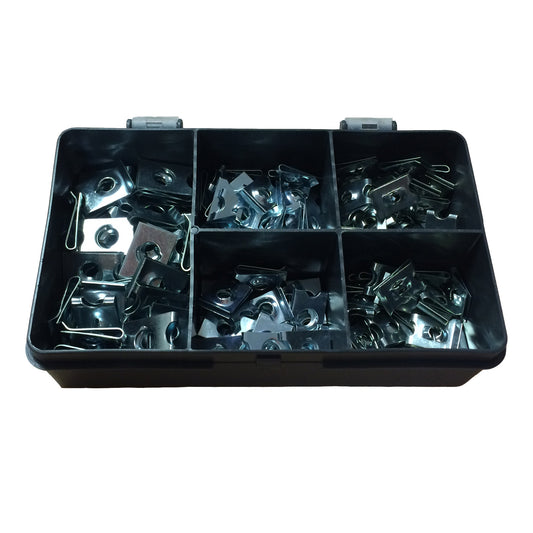 120 x Assorted Metric U Nut Clip Fasteners <br><br>