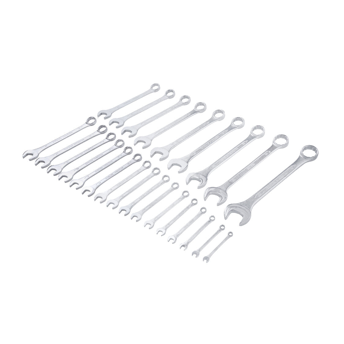 25 PCE Chrome Metric 6-32mm Combination Spanner Set, Including Carrying Pouch