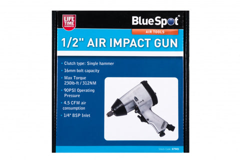 1/2" Air Impact Gun, with Built-in a Regulator Allows Four Torque Speeds