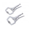 2 PCE Mini Locking 100mm C Clamp with Quick Release & Adjustable Jaw Opening