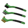 3 Pcs Wire Brush Rust Removal & Cleaning Set, Steel, Brass & Nylon