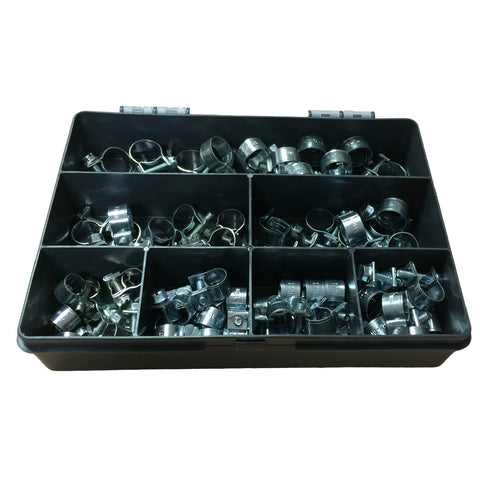 70 x Assorted Mini Hose Clamps Stainless Steel Clips<br><br>