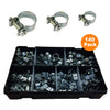 140 x Assorted Mini Fuel Line Jubilee Hose Clips<br><br>