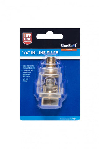 1/4" In Line Oiler, Features BSP Thread Universal to Most Air tools