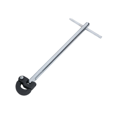 Chrome 280mm Basin Wrench, Features Universal Self-adjusting Head & Forged Jaws