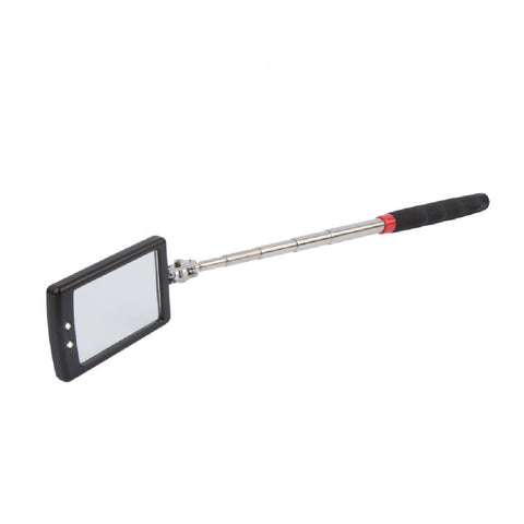 Telescopic Powerful LED 870mm Adjustable Inspection Mirror with Twin Ball Joints
