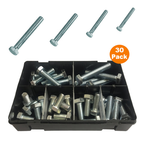 30 x Assorted Set Screw Bolts M12 Fully Threaded<br><br>