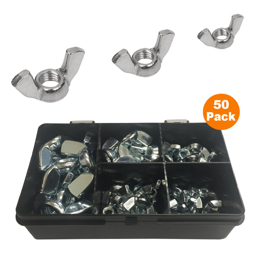 50 x Assorted Butterfly Wing Nuts High Grade BZP<br><br>