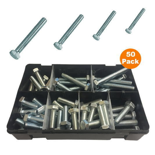 50 x Assorted Set Screw Bolts M10 Fully Threaded<br><br>