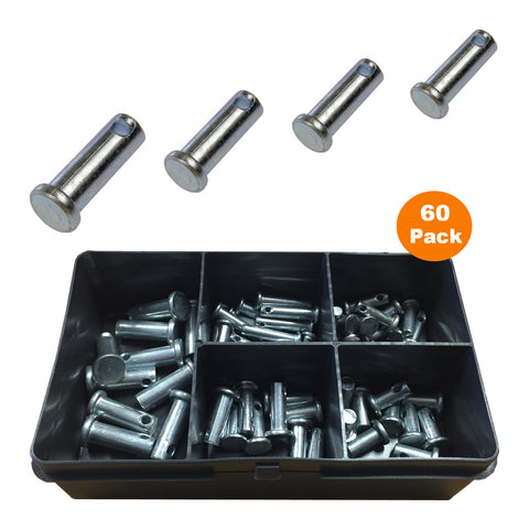 60 x Assorted Metric<br>Clevis Pins Fasteners<br><br>