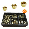 60 x Assorted Brass Exhaust Manifold Nuts <br><br>