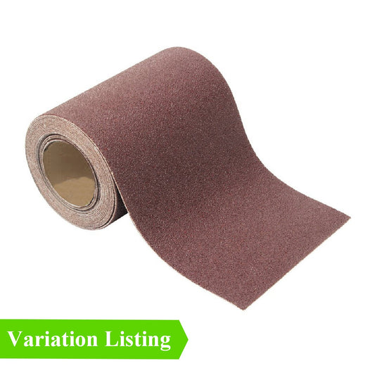 Sandpaper Aluminium Oxide Roll, 115mm x 10 Meters <br>Grit Grade Options