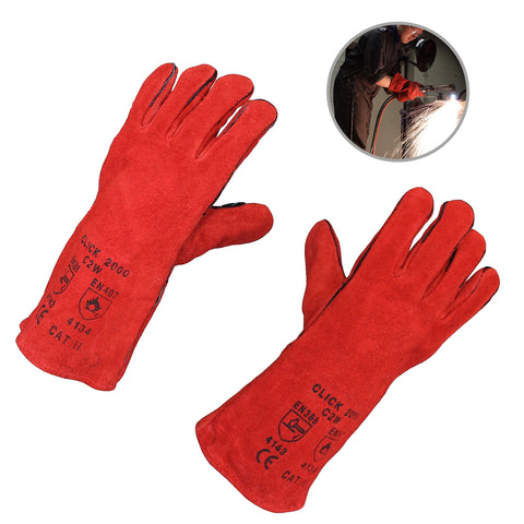 Heat Resistant Leather Welding Gloves <br>14" Long