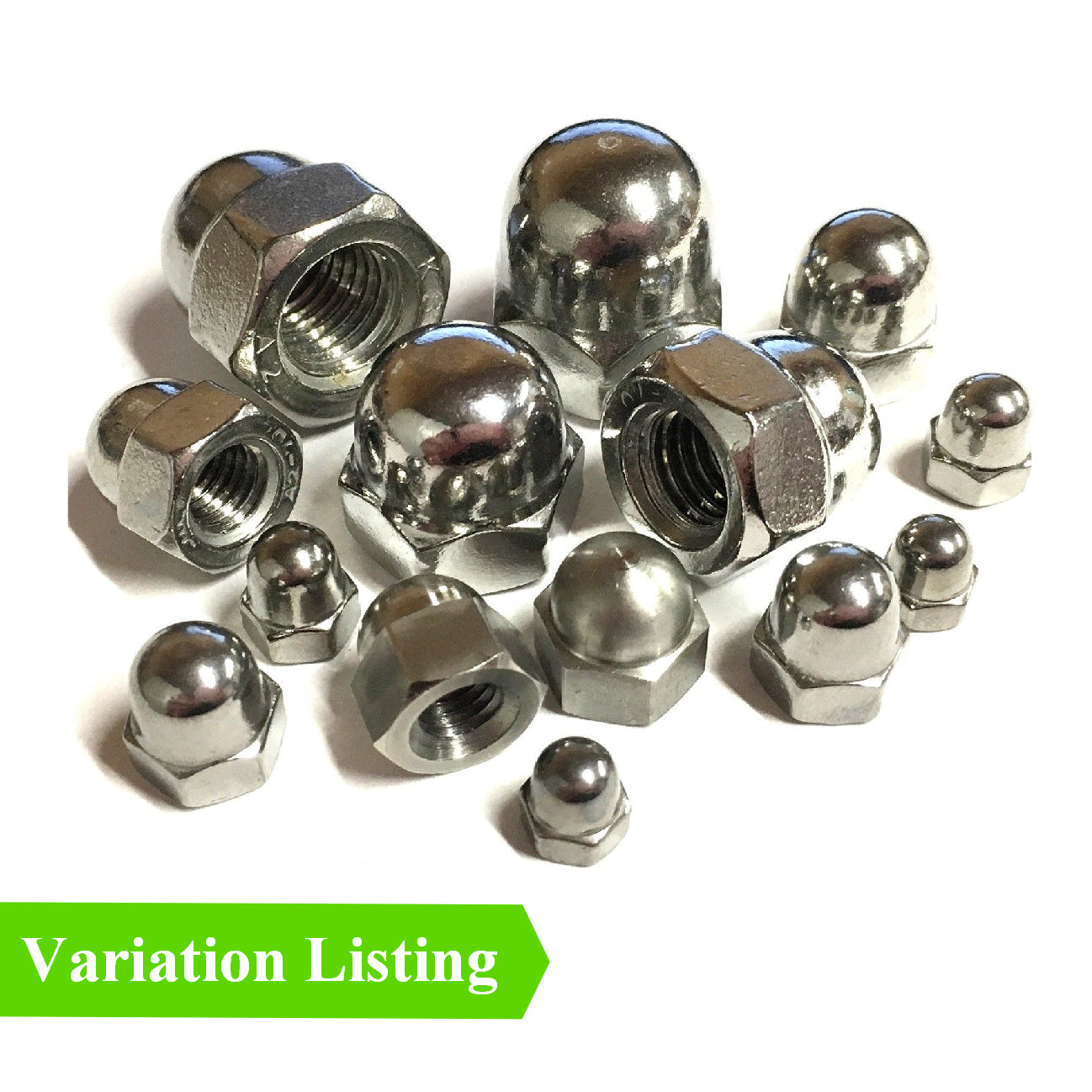 Metric Hexagon Headed Steel Dome Nuts<br>Menu Options