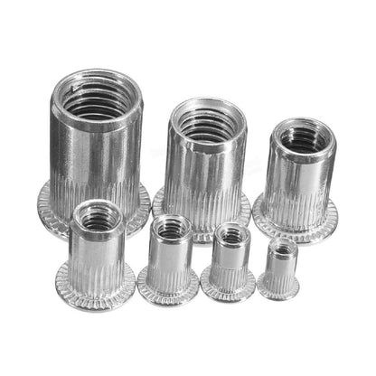 200 x Assorted Serrated Threaded Nutserts & Settting Tool