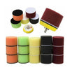 16 x Assorted Foam 50mm Polishing Pads with Backing Plate