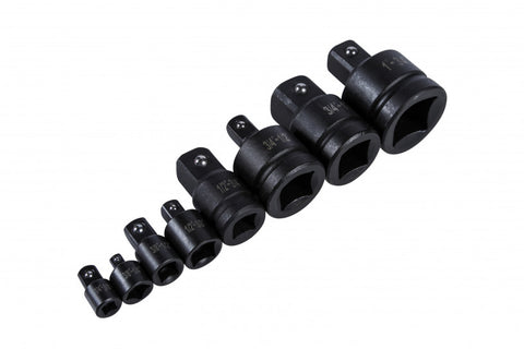 8 PCE  Impact Socket 1/4"-1" Adaptor Set, Suitable for High Impact Use with Case