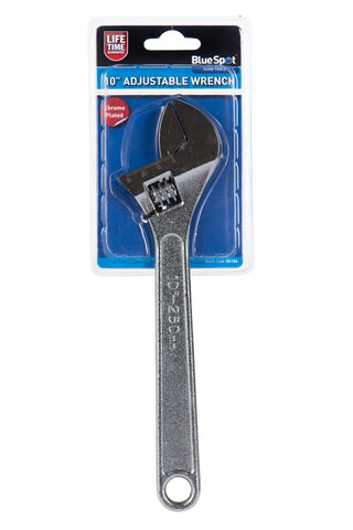 Chrome Adjustable 250mm Wrench, Features 30mm Offset Jaw Width