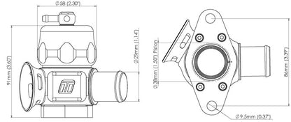 Turbosmart BOV Dual Port Nissan-Black  TS-0205-1026 Blow Off Valve, Dump Valve